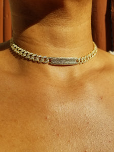 Name tag choker (Medium weight)