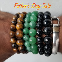 Load image into Gallery viewer, Faceted Onyx Semiprecious stone Set