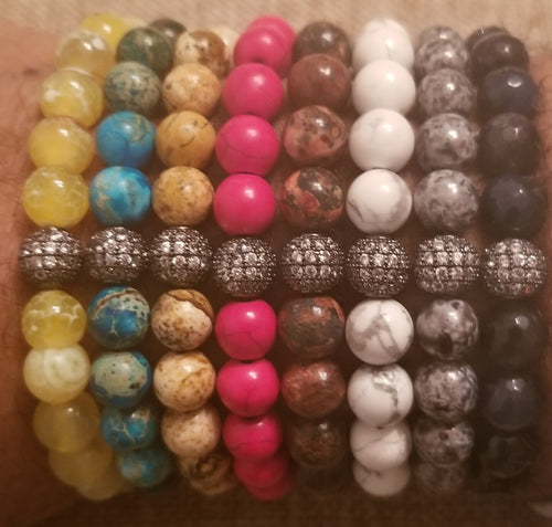 Mono Black - Bracelet stack