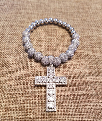Sterling Silver Cross bracelet
