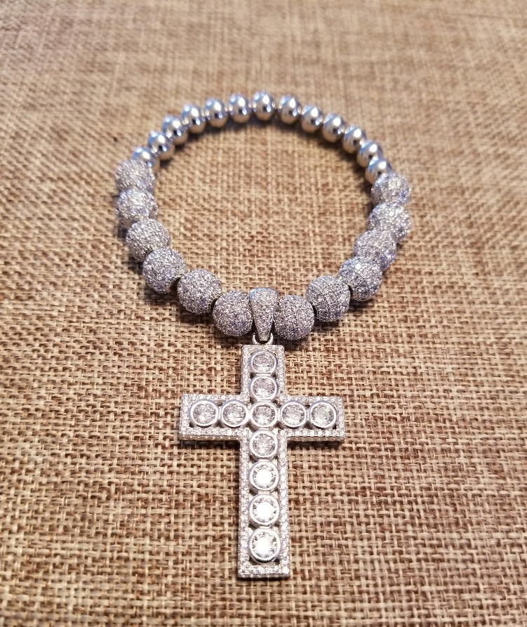 Sterling Silver Cross bracelet